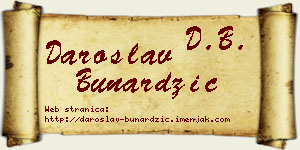 Daroslav Bunardžić vizit kartica